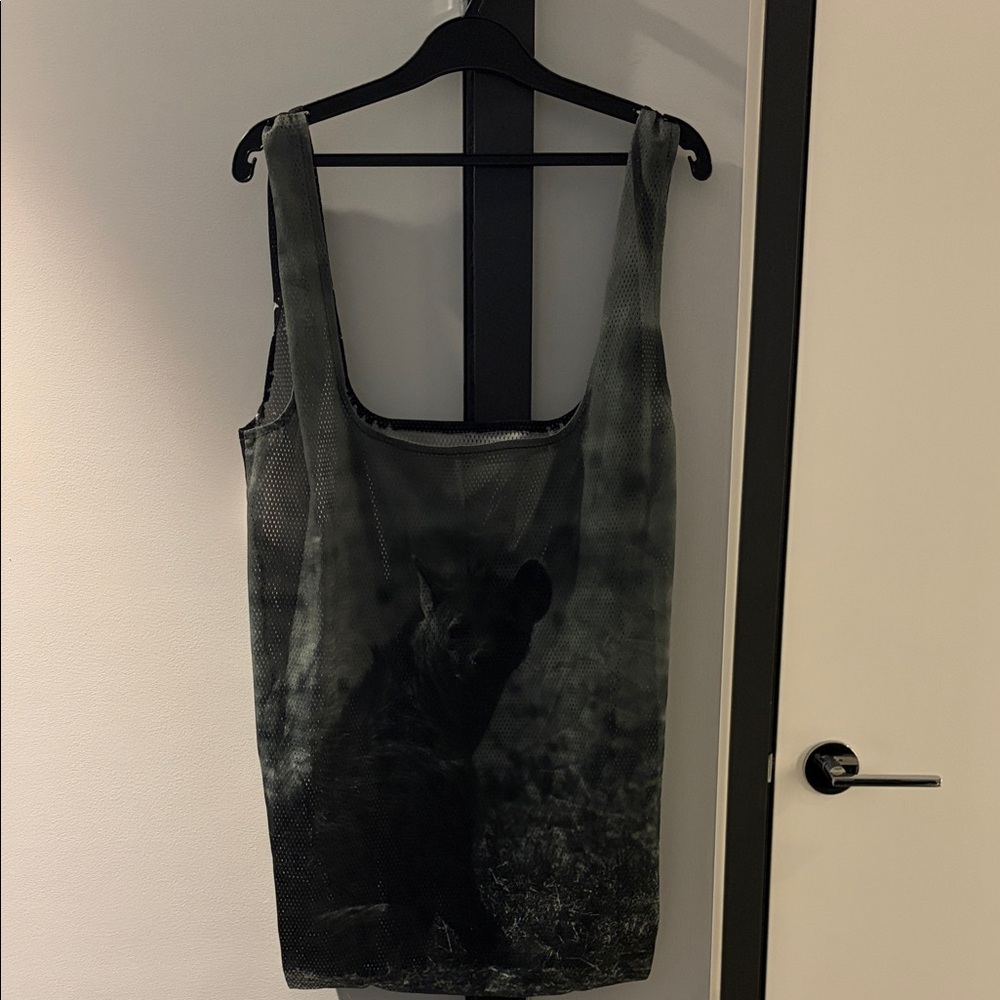 Black Graphic Mesh RICCARDO TISCI for NIKE Animal Print Dust bag